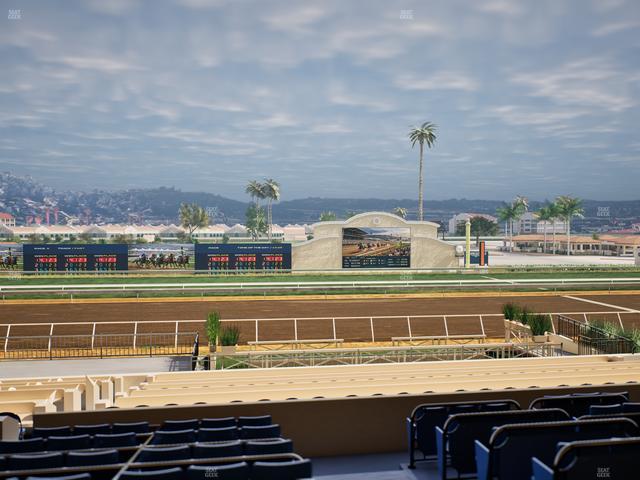 Del Mar Thoroughbred Club - Section Stretch Run Box 14 D Lvl 2 Seat View