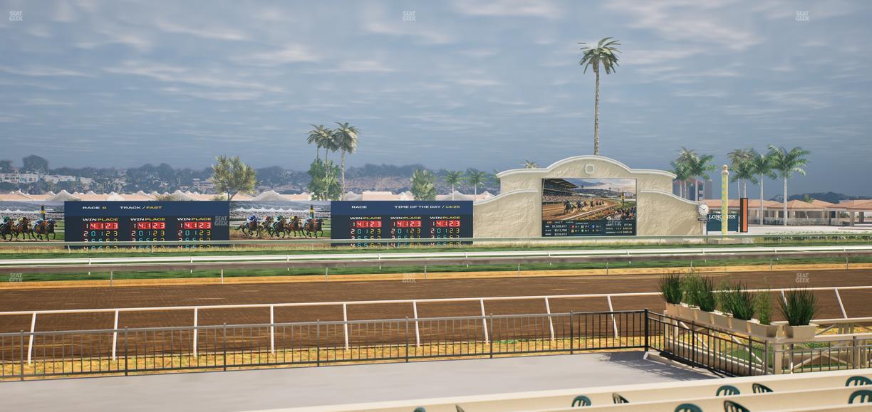 Del Mar Thoroughbred Club - Section Stretch Run Box 14 E Lvl 1 Seat View