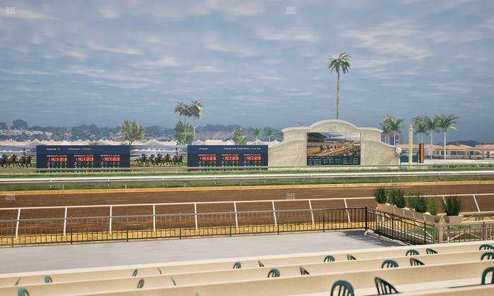 Del Mar Thoroughbred Club - Section Stretch Run Box 14 E Lvl 1 Seat View