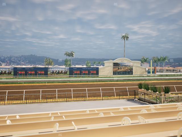 Del Mar Thoroughbred Club - Section Stretch Run Box 14 E Lvl 1 Seat View