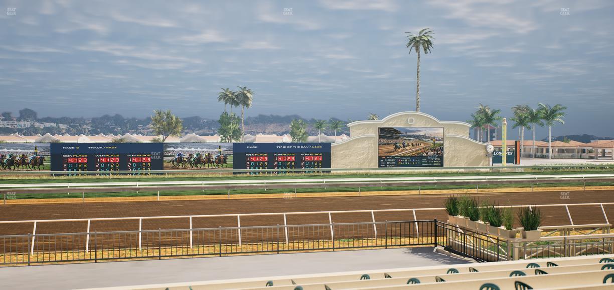 Del Mar Thoroughbred Club - Section Stretch Run Box 14 F Lvl 1 Seat View