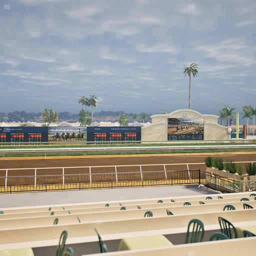 Del Mar Thoroughbred Club - Section Stretch Run Box 14 F Lvl 1 Seat View