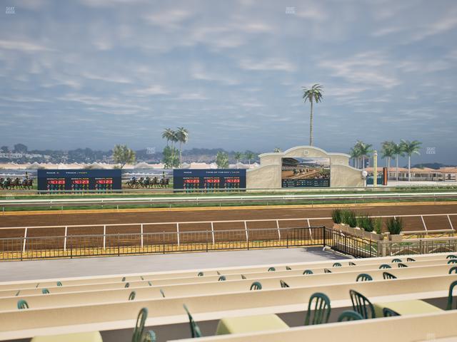 Del Mar Thoroughbred Club - Section Stretch Run Box 14 F Lvl 1 Seat View