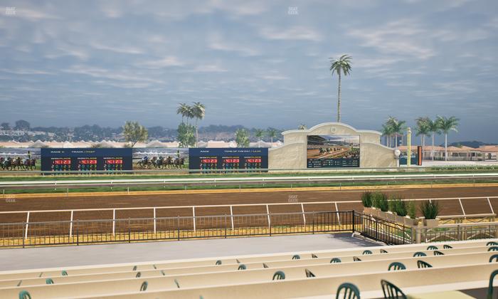 Del Mar Thoroughbred Club - Section Stretch Run Box 14 F Lvl 1 Seat View