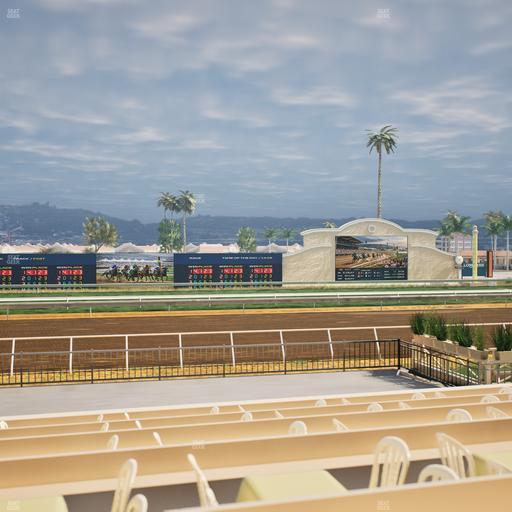 Del Mar Thoroughbred Club - Section Stretch Run Box 14 F Lvl 1 Seat View