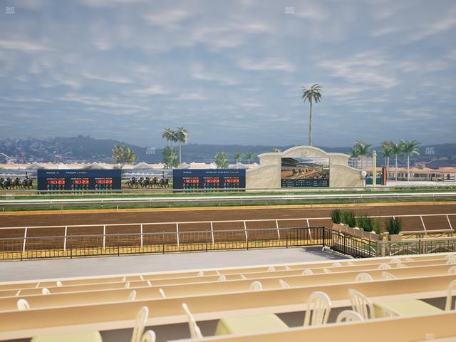 Del Mar Thoroughbred Club - Section Stretch Run Box 14 F Lvl 1 Seat View
