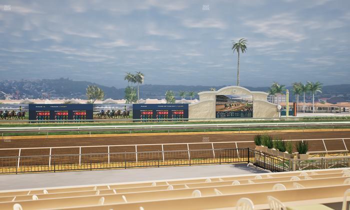 Del Mar Thoroughbred Club - Section Stretch Run Box 14 F Lvl 1 Seat View