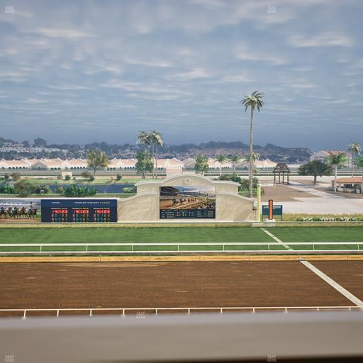 Del Mar Thoroughbred Club - Section Stretch Run Box 14 J Lvl 4 Seat View