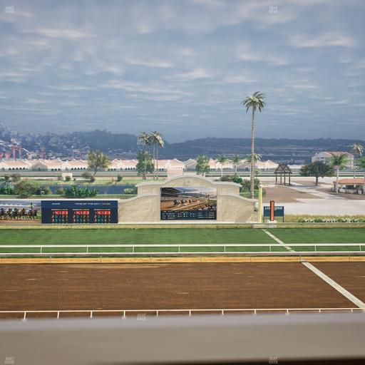 Del Mar Thoroughbred Club - Section Stretch Run Box 14 J Lvl 4 Seat View