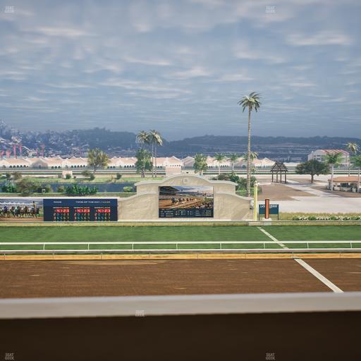 Del Mar Thoroughbred Club - Section Stretch Run Box 14 K Lvl 4 Seat View