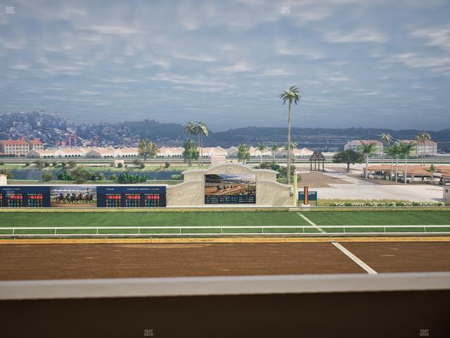 Del Mar Thoroughbred Club - Section Stretch Run Box 14 K Lvl 4 Seat View