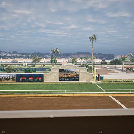 Del Mar Thoroughbred Club - Section Stretch Run Box 14 K Lvl 4 Seat View