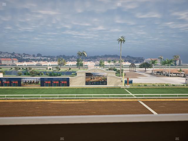 Del Mar Thoroughbred Club - Section Stretch Run Box 14 K Lvl 4 Seat View