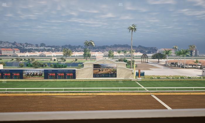 Del Mar Thoroughbred Club - Section Stretch Run Box 14 K Lvl 4 Seat View