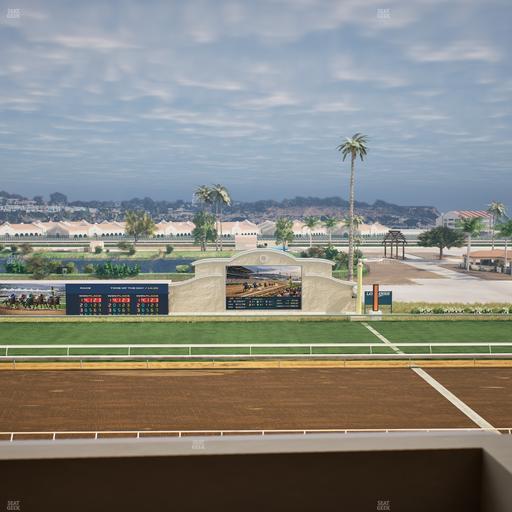 Del Mar Thoroughbred Club - Section Stretch Run Box 14 L Lvl 4 Seat View