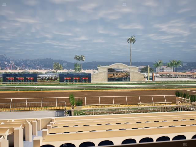 Del Mar Thoroughbred Club - Section Stretch Run Box 15 A Lvl 2 Seat View