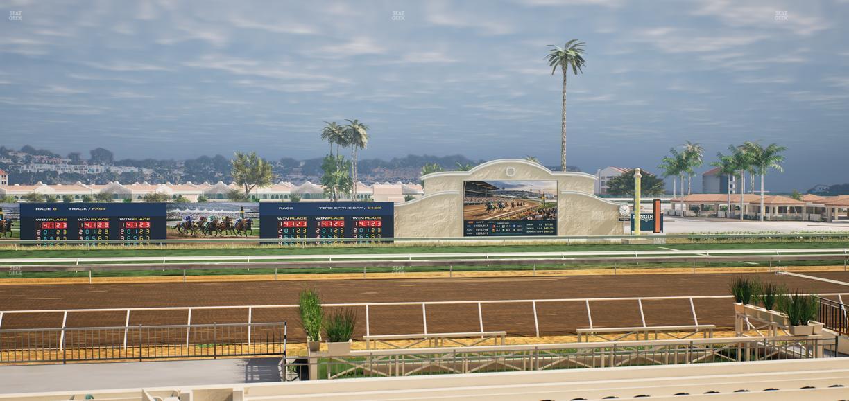 Del Mar Thoroughbred Club - Section Stretch Run Box 15 B Lvl 2 Seat View