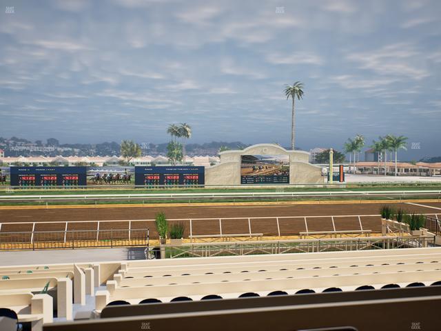 Del Mar Thoroughbred Club - Section Stretch Run Box 15 B Lvl 2 Seat View