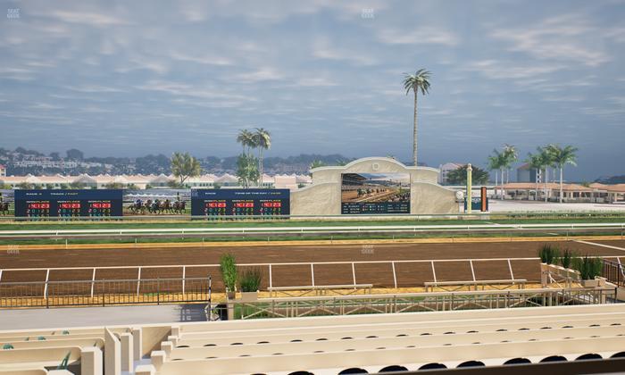 Del Mar Thoroughbred Club - Section Stretch Run Box 15 B Lvl 2 Seat View