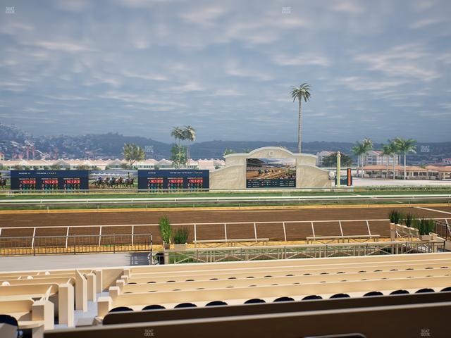 Del Mar Thoroughbred Club - Section Stretch Run Box 15 B Lvl 2 Seat View