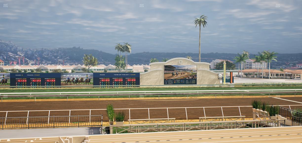 Del Mar Thoroughbred Club - Section Stretch Run Box 15 C Lvl 2 Seat View