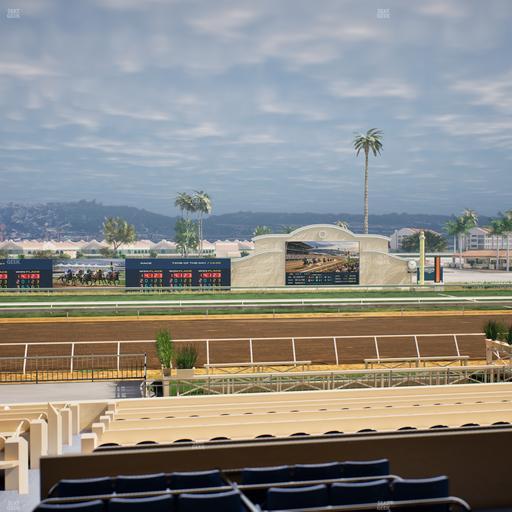 Del Mar Thoroughbred Club - Section Stretch Run Box 15 C Lvl 2 Seat View