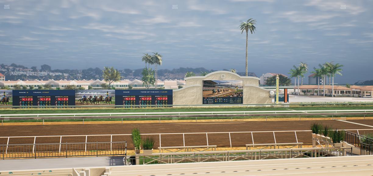 Del Mar Thoroughbred Club - Section Stretch Run Box 15 C Lvl 2 Seat View