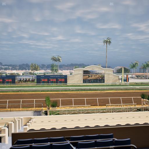 Del Mar Thoroughbred Club - Section Stretch Run Box 15 C Lvl 2 Seat View