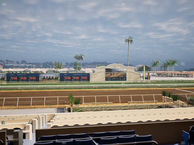 Del Mar Thoroughbred Club - Section Stretch Run Box 15 C Lvl 2 Seat View