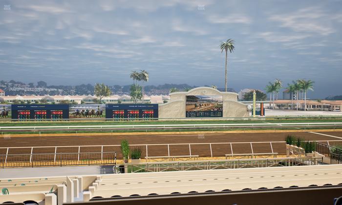 Del Mar Thoroughbred Club - Section Stretch Run Box 15 C Lvl 2 Seat View