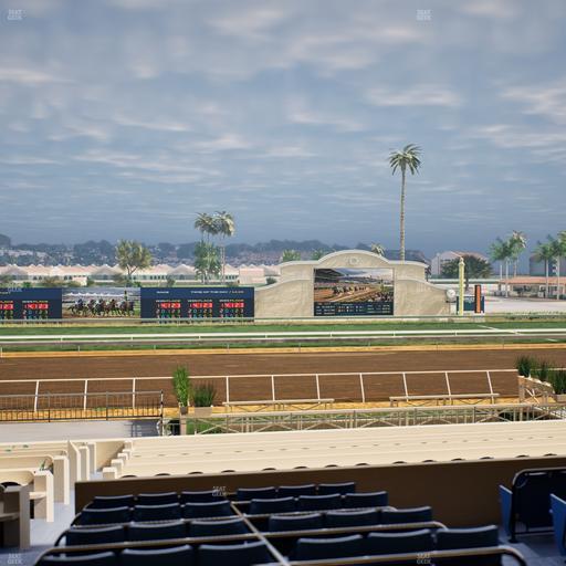 Del Mar Thoroughbred Club - Section Stretch Run Box 15 D Lvl 2 Seat View