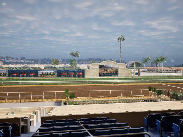 Del Mar Thoroughbred Club - Section Stretch Run Box 15 D Lvl 2 Seat View