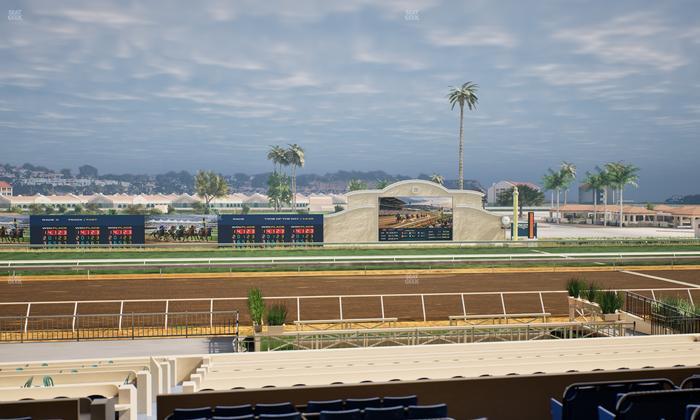 Del Mar Thoroughbred Club - Section Stretch Run Box 15 D Lvl 2 Seat View