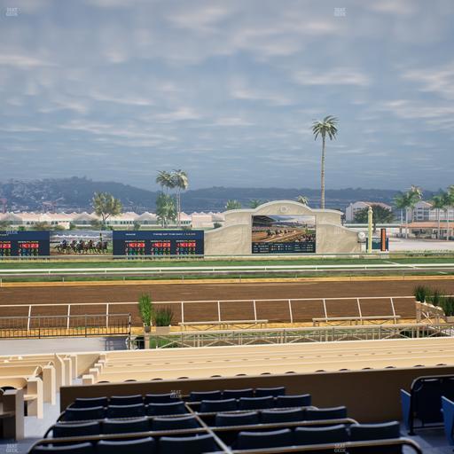 Del Mar Thoroughbred Club - Section Stretch Run Box 15 D Lvl 2 Seat View
