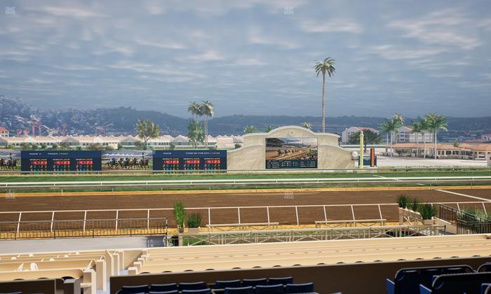 Del Mar Thoroughbred Club - Section Stretch Run Box 15 D Lvl 2 Seat View