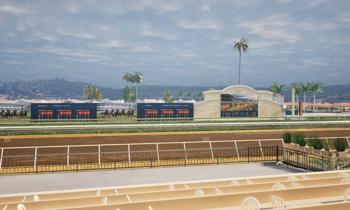Del Mar Thoroughbred Club - Section Stretch Run Box 15 E Lvl 1 Seat View