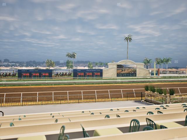 Del Mar Thoroughbred Club - Section Stretch Run Box 15 F Lvl 1 Seat View