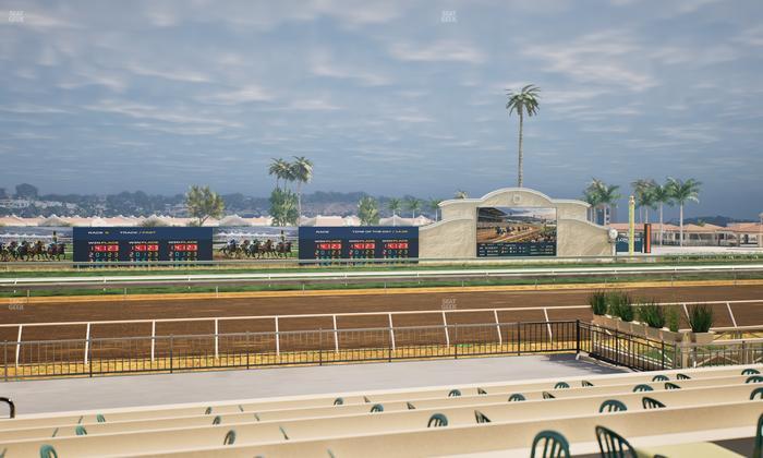 Del Mar Thoroughbred Club - Section Stretch Run Box 15 F Lvl 1 Seat View