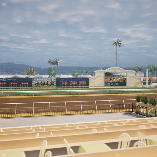Del Mar Thoroughbred Club - Section Stretch Run Box 15 F Lvl 1 Seat View