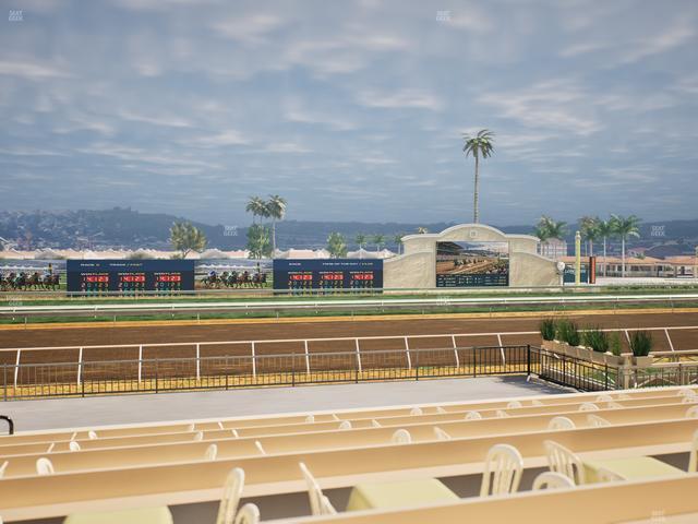 Del Mar Thoroughbred Club - Section Stretch Run Box 15 F Lvl 1 Seat View