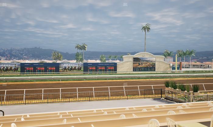 Del Mar Thoroughbred Club - Section Stretch Run Box 15 F Lvl 1 Seat View