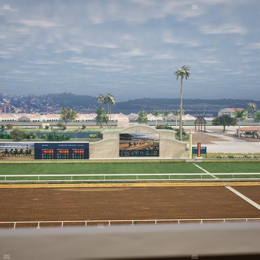 Del Mar Thoroughbred Club - Section Stretch Run Box 15 J Lvl 4 Seat View