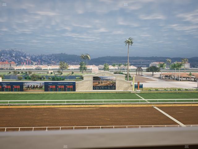 Del Mar Thoroughbred Club - Section Stretch Run Box 15 J Lvl 4 Seat View