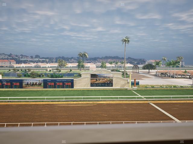 Del Mar Thoroughbred Club - Section Stretch Run Box 15 J Lvl 4 Seat View