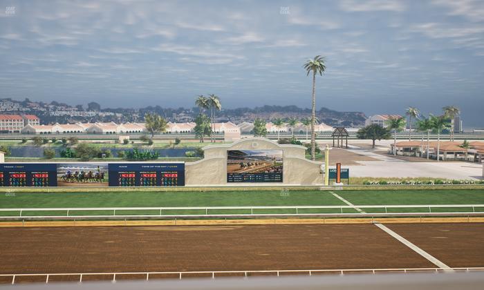 Del Mar Thoroughbred Club - Section Stretch Run Box 15 J Lvl 4 Seat View