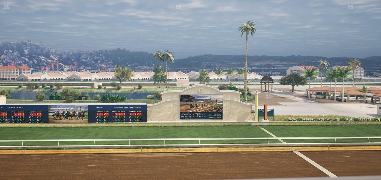 Del Mar Thoroughbred Club - Section Stretch Run Box 15 K Lvl 4 Seat View