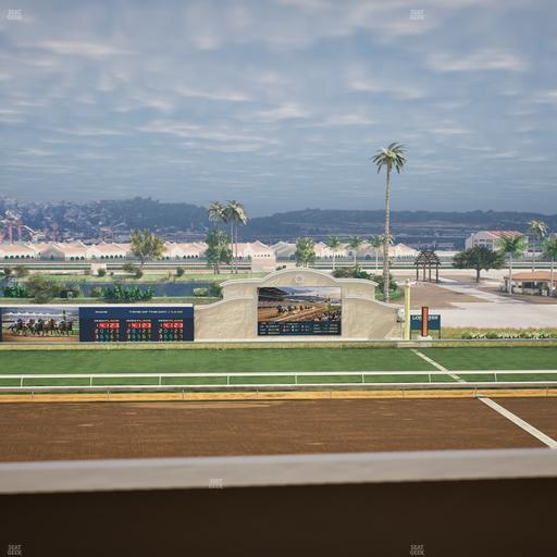 Del Mar Thoroughbred Club - Section Stretch Run Box 15 K Lvl 4 Seat View