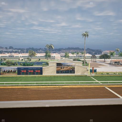 Del Mar Thoroughbred Club - Section Stretch Run Box 15 K Lvl 4 Seat View