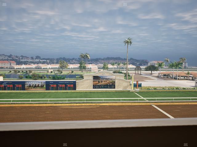 Del Mar Thoroughbred Club - Section Stretch Run Box 15 K Lvl 4 Seat View