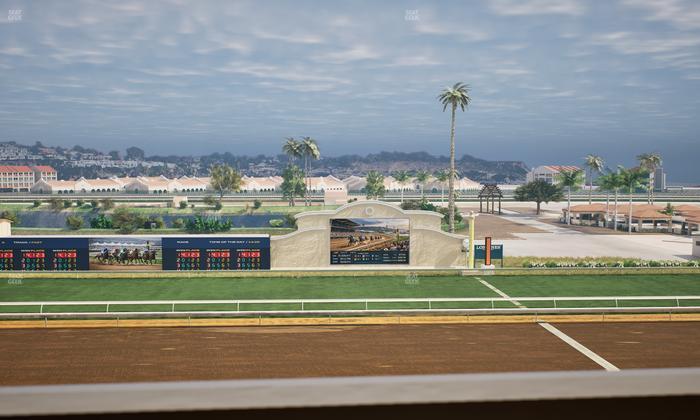 Del Mar Thoroughbred Club - Section Stretch Run Box 15 K Lvl 4 Seat View